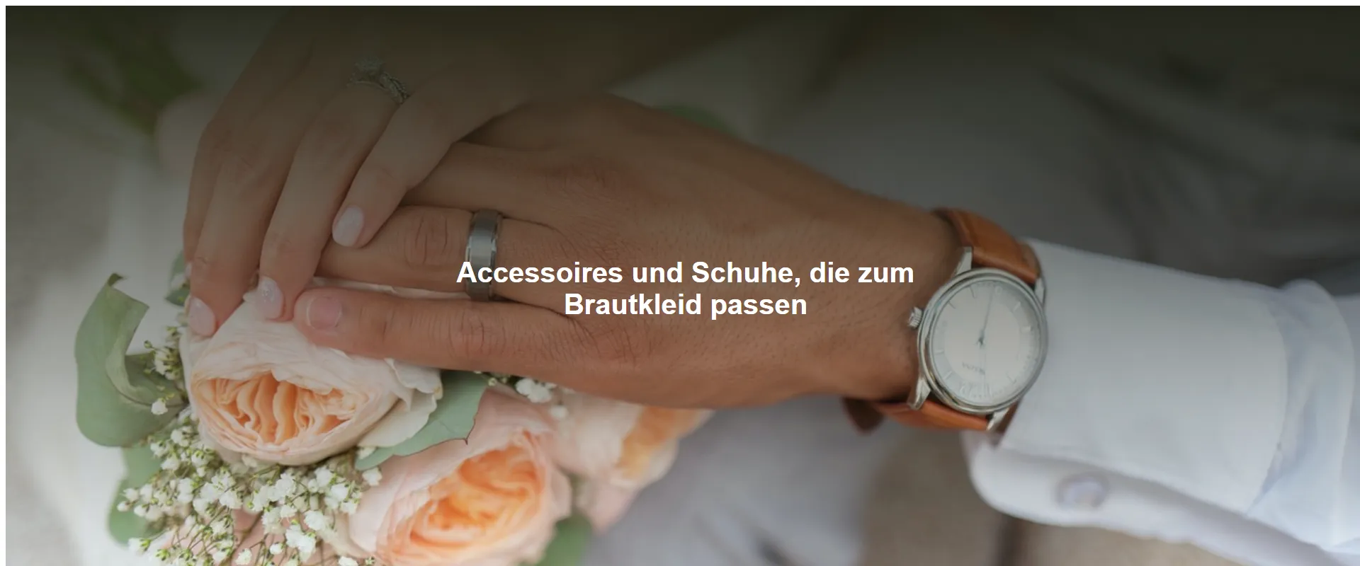 Accessoires und Schuhe, die zum Brautkleid passen